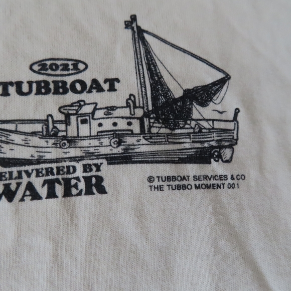 Limited edition The Tubbo Moment Ivory T-shirt Tubboat 2021 Mens M Rare HTF - Picture 3 of 7